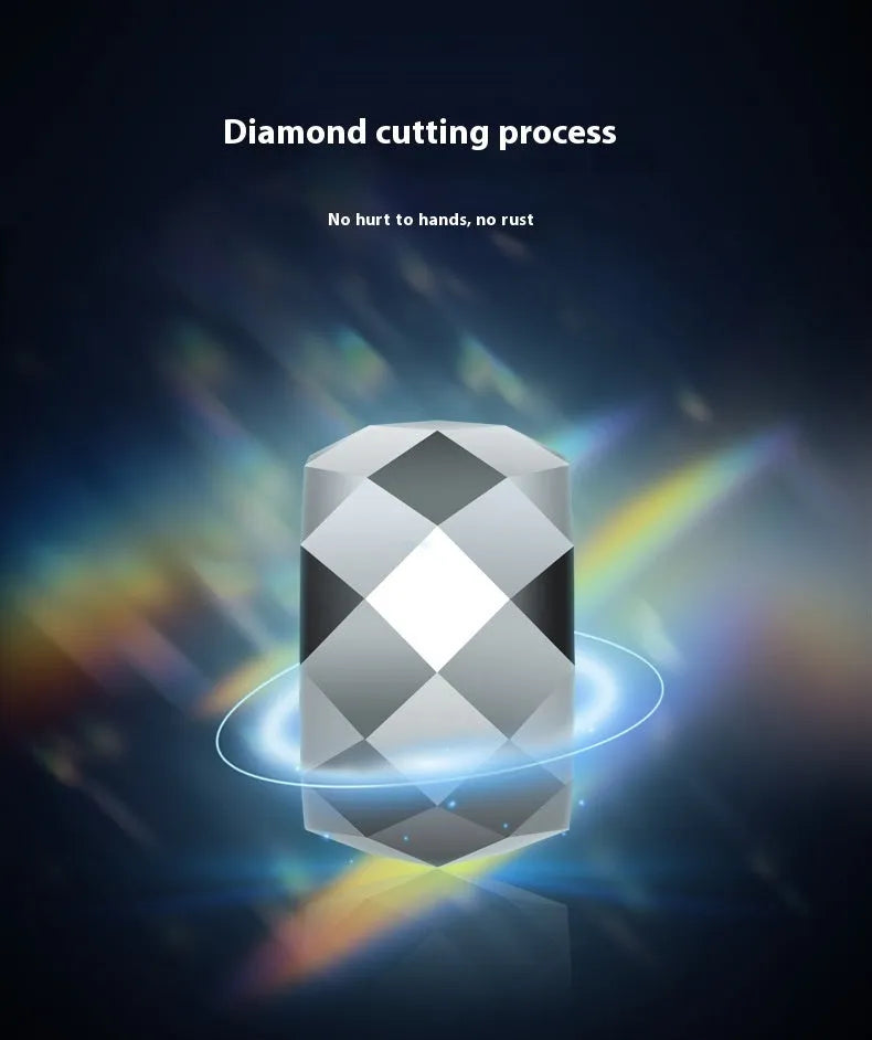 Vv- Modern Era Collection: Shattered Glass Resilience - Elastic Rope Bracelet with Tungsten Steel - vannveld