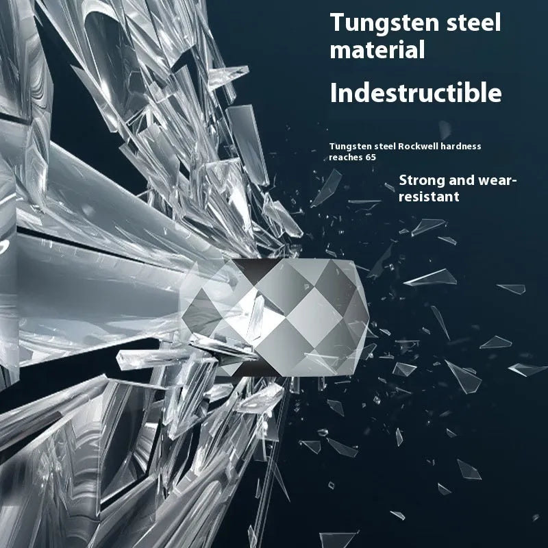 Vv- Modern Era Collection: Shattered Glass Resilience - Elastic Rope Bracelet with Tungsten Steel - vannveld