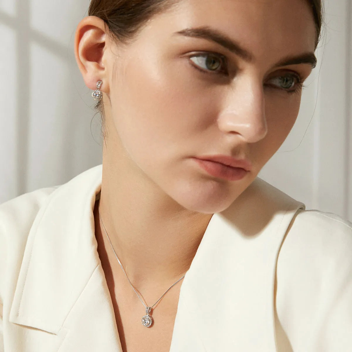 Vv- Modern Era Collection: Space-Age Moissanite Studs, Precision-Crafted in Laboratory-Perfect Sterling Silver - vannveld