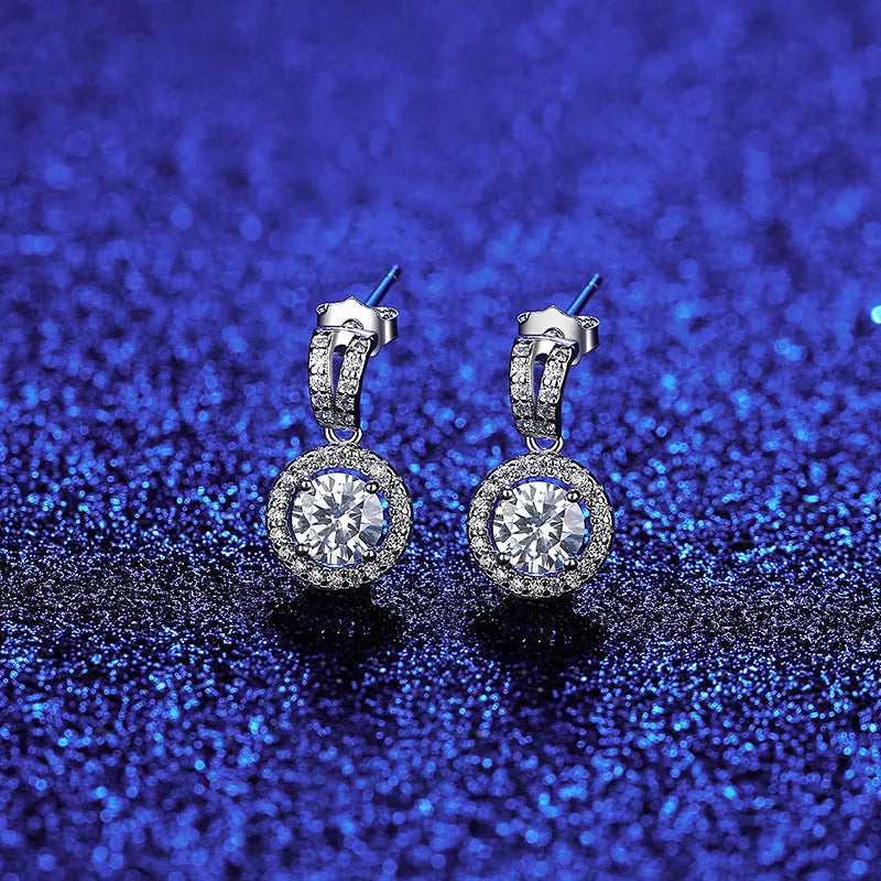 Vv- Modern Era Collection: Space-Age Moissanite Studs, Precision-Crafted in Laboratory-Perfect Sterling Silver - vannveld