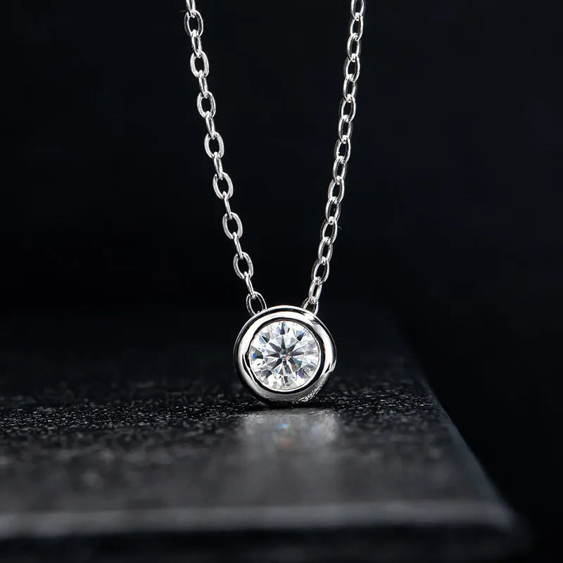 Vv- Modern Era Collection: Technological Supernova Moissanite Necklace, Reflecting America's Global Innovation Leadership - vannveld