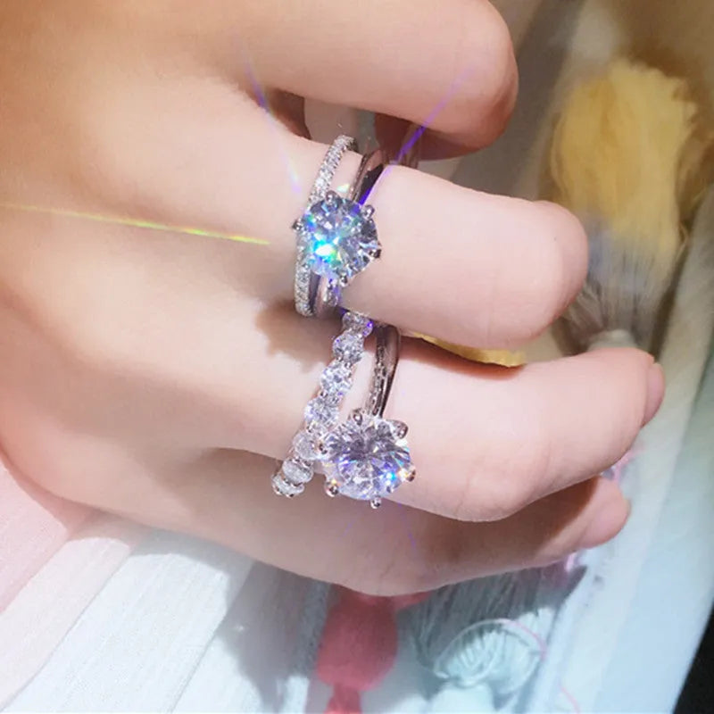 Vv- Space Age Collection: Glenn's 1962 Cosmic Fireflies Inspire S925 Celestial Solitaire Diamond Ring - vannveld