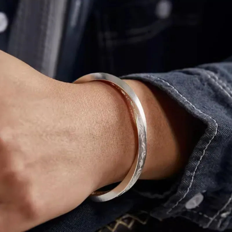 Vv- Space Age Collection: Mercury-Atlas Explorer 999 Sterling Silver Viking Spirit Celestial Warrior Bracelet - vannveld