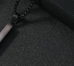 Vv- Space Age Collection: Mercury Capsule-Inspired Square Zircon Steel Necklace, Gleaming Like Glenn's 1962 Starlight - vannveld