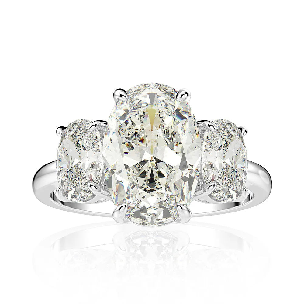 Vv- The American Diamond Collection - Lab Diamond: Edison-Era Innovation Meets Timeless Four-Prong White Gold Ring - vannveld