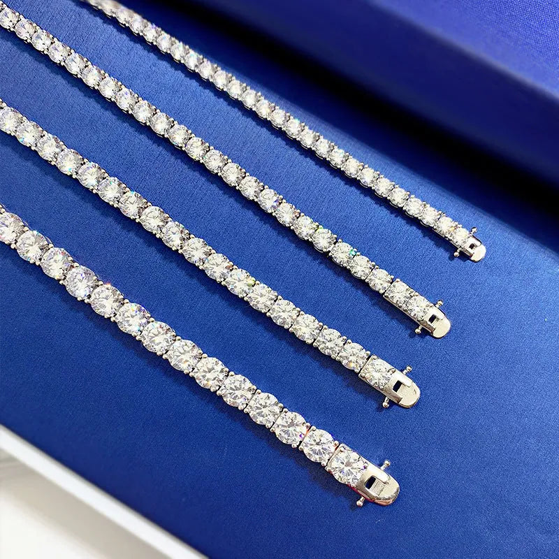 Vv- The American Diamond Collection -Lab Diamond: Space Age Innovation Meets Sterling Silver Laboratory Diamond Bracelet - vannveld