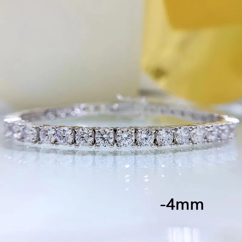 Vv- The American Diamond Collection -Lab Diamond: Space Age Innovation Meets Sterling Silver Laboratory Diamond Bracelet - vannveld