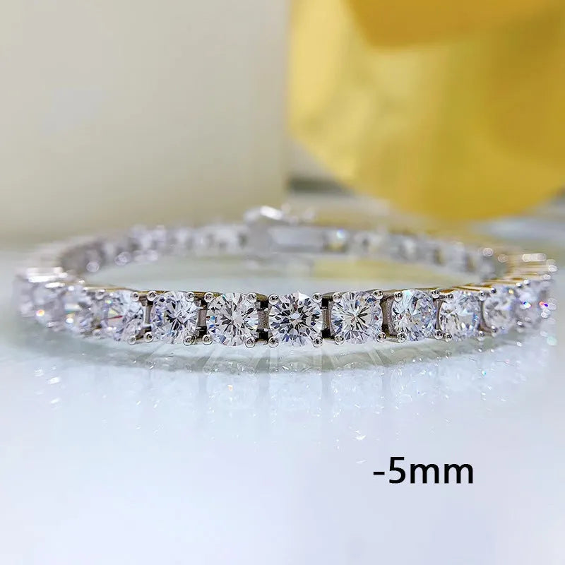 Vv- The American Diamond Collection -Lab Diamond: Space Age Innovation Meets Sterling Silver Laboratory Diamond Bracelet - vannveld