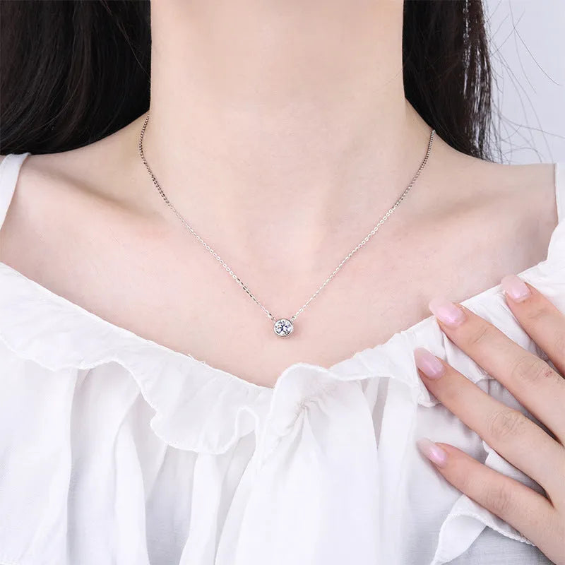 Vv- The Stellar Legacy Collection - 1893 Nobel Laureate's Space-Born Moissanite Necklace: Celestial Brilliance Perfected - vannveld