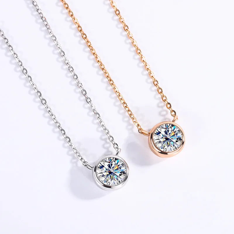 Vv- The Stellar Legacy Collection - 1893 Nobel Laureate's Space-Born Moissanite Necklace: Celestial Brilliance Perfected - vannveld