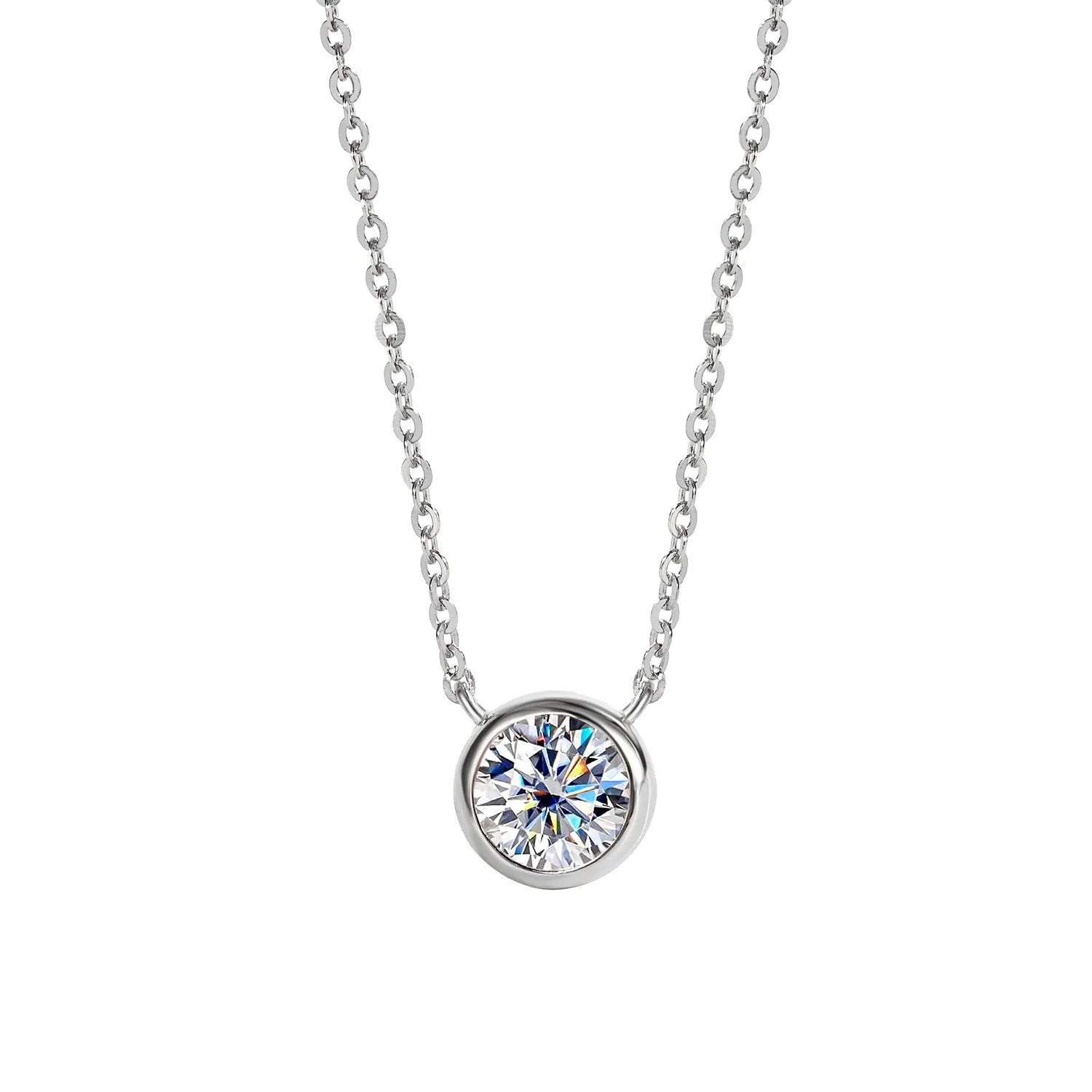 Vv- The Stellar Legacy Collection - 1893 Nobel Laureate's Space-Born Moissanite Necklace: Celestial Brilliance Perfected - vannveld