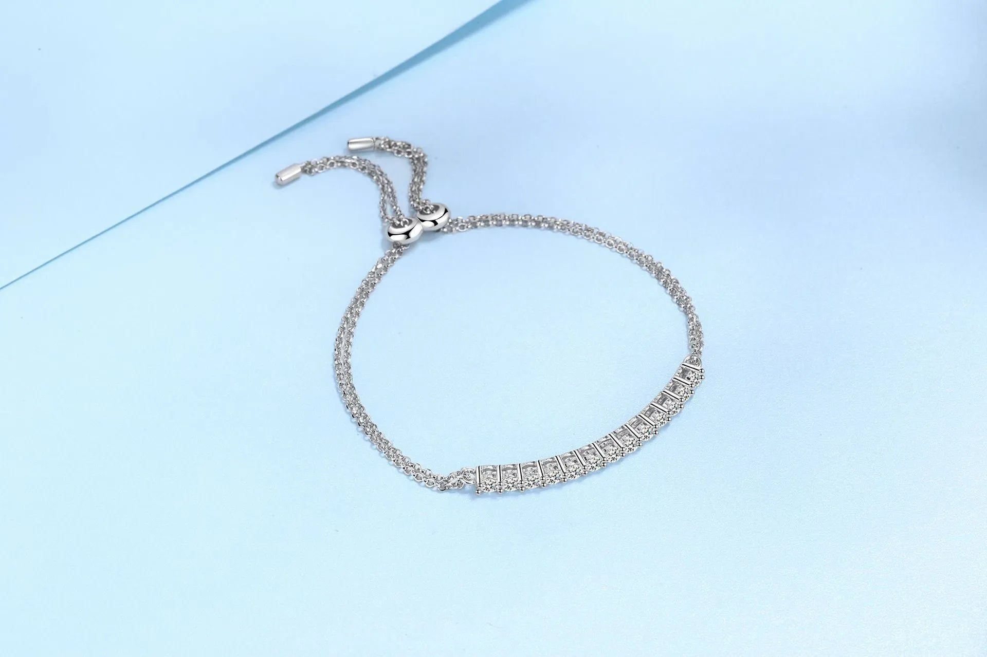 Vv- The Stellar Legacy Collection - Moissanite: 1893 Nobel Discovery Meets Space-Age Sterling Silver Bracelet - vannveld