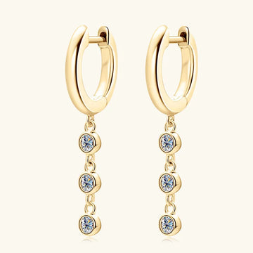 Vv- The Stellar Legacy Collection - Moissanite: Celestial Discovery Meets Space-Age Brilliance Tassel Earrings - vannveld
