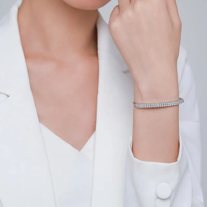 Vv- Union and Emancipation Collection: Forged in Starry Skies, Women's Diamond and Silver Bracelet - vannveld