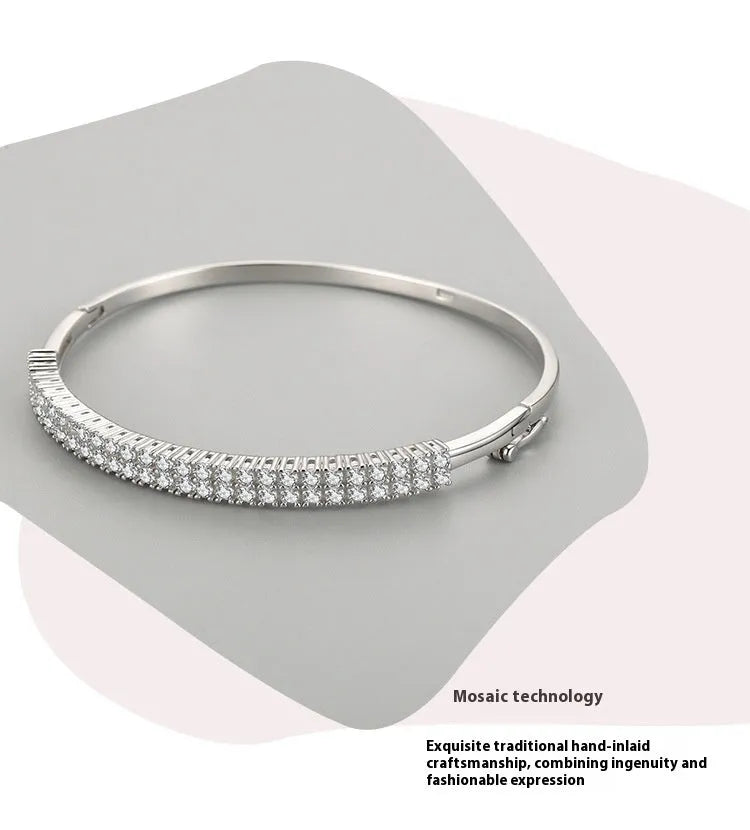 Vv- Union and Emancipation Collection: Forged in Starry Skies, Women's Diamond and Silver Bracelet - vannveld