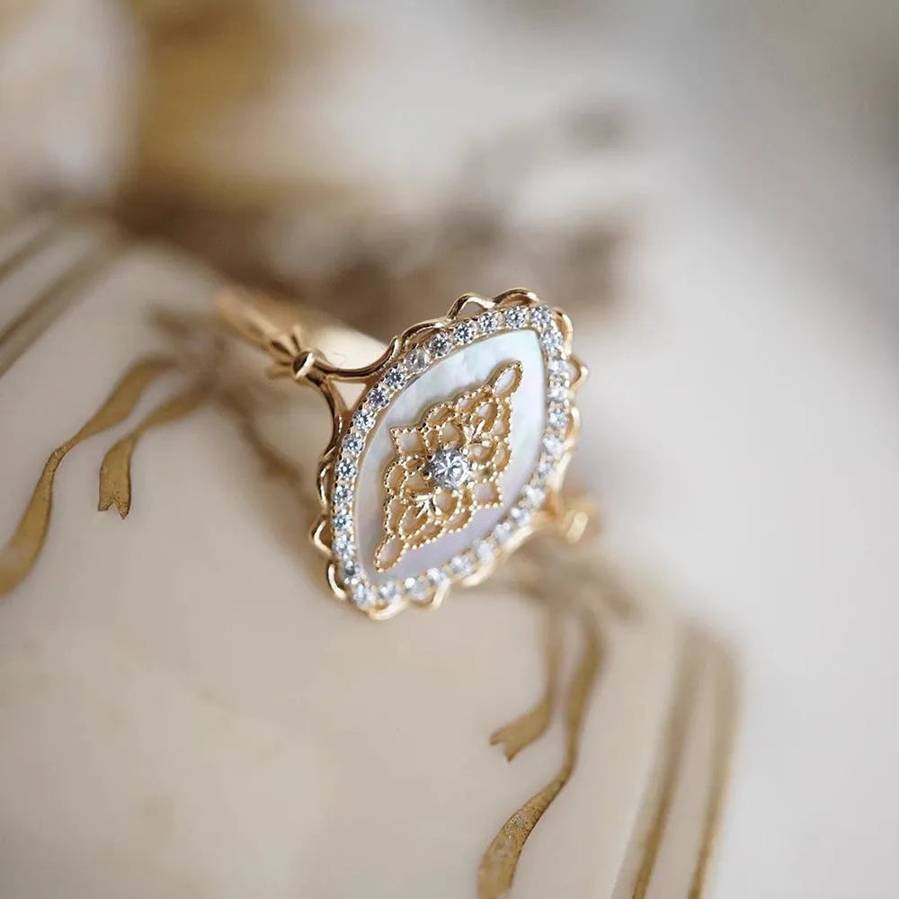 Vv- Union and Emancipation Collection: Gleaming Freedom Ring - Civil War Era Inspired Sterling Silver Zircon Elegance - vannveld